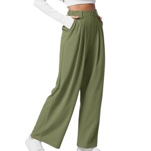 HALARA Olive Green Wide Leg Pants